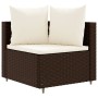 Set aus 6-teiligen Gartensofas und Kissen aus braunem Kunst-Rattan. von , Gartensets - Ref: Foro24-3308393, Preis: 388,48 €, ...