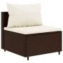 Set of 6 garden sofas and brown synthetic rattan cushions by , Garden sets - Ref: Foro24-3308393, Price: 383,49 €, Discount: %