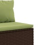 Garden sofa set 4 pieces with brown synthetic rattan cushions by , Garden sets - Ref: Foro24-3308462, Price: 343,92 €, Discou...