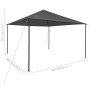 Anthracite gray gazebo 4x4x3 m 180 g/m² by vidaXL, Tents and gazebos - Ref: Foro24-312238, Price: 185,65 €, Discount: %