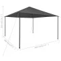 Anthracite gray gazebo 4x4x3 m 180 g/m² by vidaXL, Tents and gazebos - Ref: Foro24-312238, Price: 183,41 €, Discount: %
