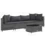 Garden sofa set with 5-piece synthetic rattan cushions in gray. by , Garden sets - Ref: Foro24-3308370, Price: 301,64 €, Disc...