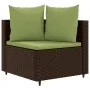 Set of 6 garden sofas and brown synthetic rattan cushions by , Garden sets - Ref: Foro24-3308422, Price: 530,34 €, Discount: %
