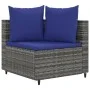 3-piece garden sofa set with gray synthetic rattan cushions by , Garden sets - Ref: Foro24-3308455, Price: 210,82 €, Discount: %