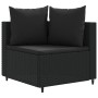 Gartensofa-Set und Kissen, 8-teilig, aus schwarzem Kunststoff-Rattan. von , Gartensets - Ref: Foro24-3308387, Preis: 552,28 €...
