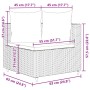 Gartensofa-Set und Kissen, 8-teilig, aus schwarzem Kunststoff-Rattan. von , Gartensets - Ref: Foro24-3308387, Preis: 552,28 €...