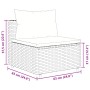 Gartensofa-Set und Kissen, 8-teilig, aus schwarzem Kunststoff-Rattan. von , Gartensets - Ref: Foro24-3308387, Preis: 552,28 €...