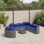 Garden sofa set with 10 pieces of synthetic gray rattan cushions by , Garden sets - Ref: Foro24-3308415, Price: 636,42 €, Dis...
