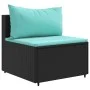 4-piece garden sofa set with black synthetic rattan cushions by , Garden sets - Ref: Foro24-3308364, Price: 268,79 €, Discoun...