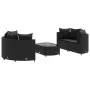 5-piece garden furniture set with black synthetic rattan cushions by , Garden sets - Ref: Foro24-3308443, Price: 357,74 €, Di...
