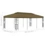 Taupe gray gazebo 6x3 m 180 g/m² by vidaXL, Tents and gazebos - Ref: Foro24-312245, Price: 347,58 €, Discount: %