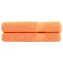 Premium-Handtücher, 2 Stück, 100% Baumwolle, orange, 100x200 cm, 600 g/m². von , Handtücher - Ref: Foro24-137389, Preis: 57,1...