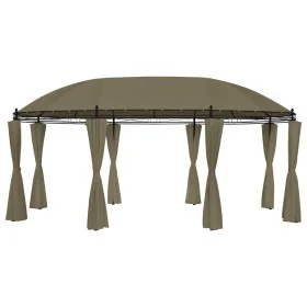 Gazebo with taupe gray curtains 180g/m² 520x349x255 cm by vidaXL, Tents and gazebos - Ref: Foro24-312231, Price: 401,66 €, Di...