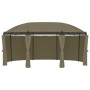 Pavillon mit taupegrauen Vorhängen, 180 g/m², 520 x 349 x 255 cm von vidaXL, Zelte und Pavillons - Ref: Foro24-312231, Preis:...