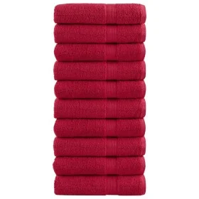 Shower towels 10 pcs 100% cotton red 70x140 cm 600 gsm by , Towels - Ref: Foro24-137406, Price: 109,99 €, Discount: %