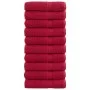 Duschhandtücher 10 Stück 100% Baumwolle rot 70x140 cm 600 gsm von , Handtücher - Ref: Foro24-137406, Preis: 109,95 €, Rabatt: %