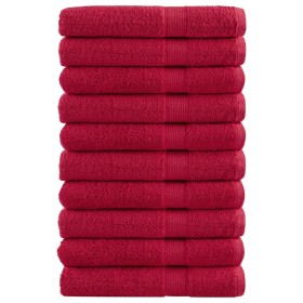 Saunatücher 10 Stück 100% Baumwolle rot 80x200 cm 600 g/m² von , Handtücher - Ref: Foro24-137412, Preis: 182,15 €, Rabatt: %