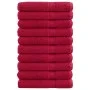 Sauna towels 10 units 100% cotton red 80x200 cm 600 gsm by , Towels - Ref: Foro24-137412, Price: 178,97 €, Discount: %