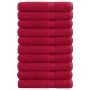 Saunatücher 10 Stück 100% Baumwolle rot 80x200 cm 600 g/m² von , Handtücher - Ref: Foro24-137412, Preis: 182,15 €, Rabatt: %