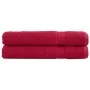 Sauna towels 2 units 100% cotton red 80x200 cm 600 gsm by , Towels - Ref: Foro24-137410, Price: 46,14 €, Discount: %
