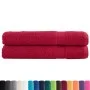 Sauna towels 2 units 100% cotton red 80x200 cm 600 gsm by , Towels - Ref: Foro24-137410, Price: 46,14 €, Discount: %