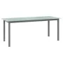 Mesa de jardín de aluminio y vidrio gris claro 190x90x74 cm de vidaXL, Mesas de jardín - Ref: Foro24-312205, Precio: 178,10 €...