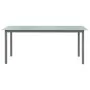 Mesa de jardín de aluminio y vidrio gris claro 190x90x74 cm de vidaXL, Mesas de jardín - Ref: Foro24-312205, Precio: 178,10 €...