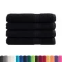 Premium-Handtücher, 4 Stück, 100% Baumwolle, schwarz, 100x200 cm, 600 g/m². von , Handtücher - Ref: Foro24-137438, Preis: 106...