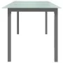 Mesa de jardín de aluminio y vidrio gris claro 190x90x74 cm de vidaXL, Mesas de jardín - Ref: Foro24-312205, Precio: 178,10 €...