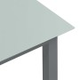 Hellgrauer Gartentisch aus Aluminium und Glas, 190 x 90 x 74 cm von vidaXL, Gartentische - Ref: Foro24-312205, Preis: 181,94 ...