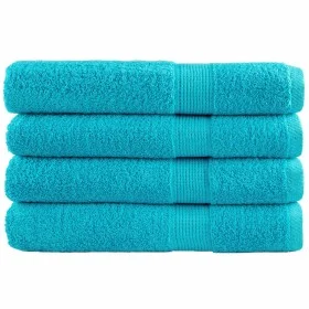 Saunatücher 4 Stk. 100% Baumwolle türkis 80x200 cm 600 g/m² von , Handtücher - Ref: Foro24-137459, Preis: 75,37 €, Rabatt: %