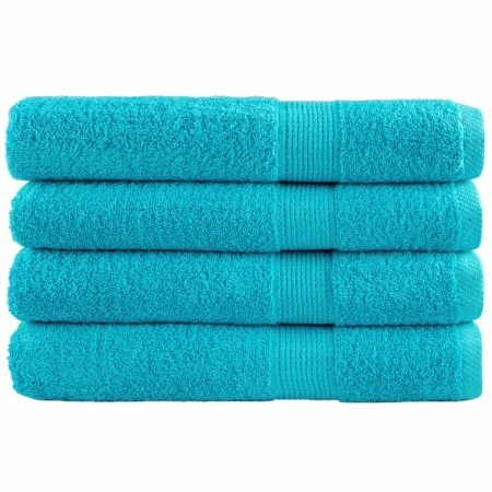 Saunatücher 4 Stk. 100% Baumwolle türkis 80x200 cm 600 g/m² von , Handtücher - Ref: Foro24-137459, Preis: 79,05 €, Rabatt: %