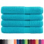Toallas de sauna 4 uds 100% algodón turquesa 80x200 cm 600 gsm de , Toallas - Ref: Foro24-137459, Precio: 80,48 €