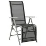 Reclining garden chairs 2 pcs silver aluminum textilene by vidaXL, Garden chairs - Ref: Foro24-312197, Price: 178,86 €, Disco...