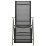 Reclining garden chairs 2 pcs silver aluminum textilene by vidaXL, Garden chairs - Ref: Foro24-312197, Price: 177,85 €, Disco...