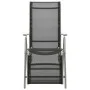 Reclining garden chairs 2 pcs silver aluminum textilene by vidaXL, Garden chairs - Ref: Foro24-312197, Price: 178,86 €, Disco...