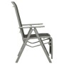 Reclining garden chairs 2 pcs silver aluminum textilene by vidaXL, Garden chairs - Ref: Foro24-312197, Price: 177,85 €, Disco...