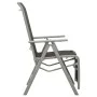 Reclining garden chairs 2 pcs silver aluminum textilene by vidaXL, Garden chairs - Ref: Foro24-312197, Price: 178,86 €, Disco...