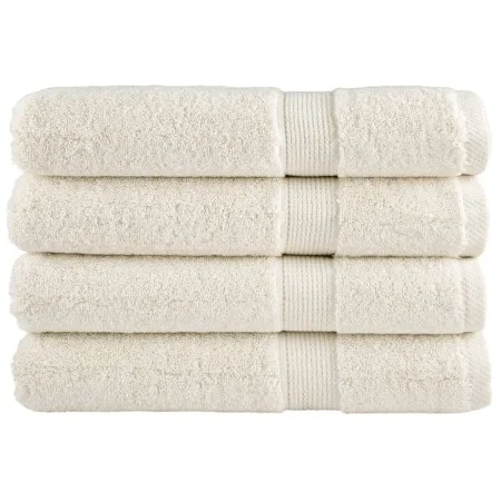 Toallas premium 4 uds 100% algodón crema 100x200 cm 600 gsm de , Toallas - Ref: Foro24-137486, Precio: 105,43 €, Descuento: %