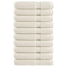 Saunatücher 10 Stück 100% Baumwolle Creme 80x200 cm 600 g/m² von , Handtücher - Ref: Foro24-137484, Preis: 187,17 €, Rabatt: %