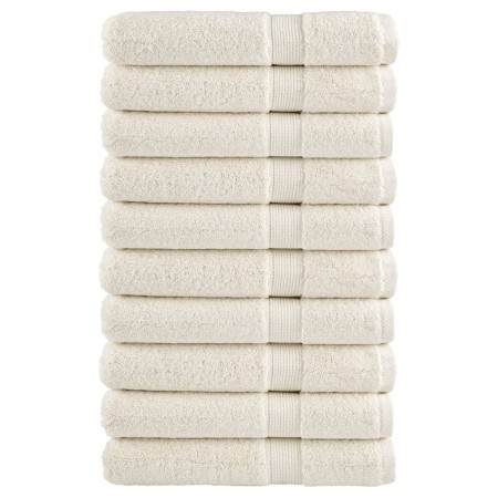 Saunatücher 10 Stück 100% Baumwolle Creme 80x200 cm 600 g/m² von , Handtücher - Ref: Foro24-137484, Preis: 190,66 €, Rabatt: %