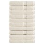 Saunatücher 10 Stück 100% Baumwolle Creme 80x200 cm 600 g/m² von , Handtücher - Ref: Foro24-137484, Preis: 190,66 €, Rabatt: %