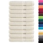 Saunatücher 10 Stück 100% Baumwolle Creme 80x200 cm 600 g/m² von , Handtücher - Ref: Foro24-137484, Preis: 190,66 €, Rabatt: %
