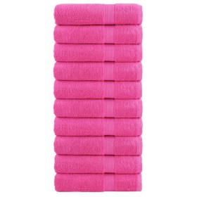 Bathroom towels 10 units 100% cotton green 100x150 cm 600 gsm by , Towels - Ref: Foro24-137529, Price: 179,96 €, Discount: %