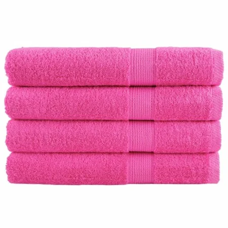 Toallas premium 4 uds 100% algodón rosa 100x200 cm 600 gsm de , Toallas - Ref: Foro24-137534, Precio: 95,65 €, Descuento: %