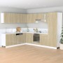 Hängeschrank für die Küche aus Sperrholz in Eichenfarbe, 60x31x40 cm. von , Küchenschränke - Ref: Foro24-849623, Preis: 48,55...