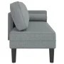 Sofá diván con cojines tela gris claro de , Divanes - Ref: Foro24-4007579, Precio: 135,79 €, Descuento: %