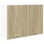 Hängeschrank für die Küche aus Sperrholz in Eichenfarbe, 80x31x60 cm. von , Küchenschränke - Ref: Foro24-849621, Preis: 69,56...