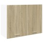 Hängeschrank für die Küche aus Sperrholz in Eichenfarbe, 80x31x60 cm. von , Küchenschränke - Ref: Foro24-849621, Preis: 71,54...