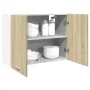 Hängeschrank für die Küche aus Sperrholz in Eichenfarbe, 80x31x60 cm. von , Küchenschränke - Ref: Foro24-849621, Preis: 69,56...